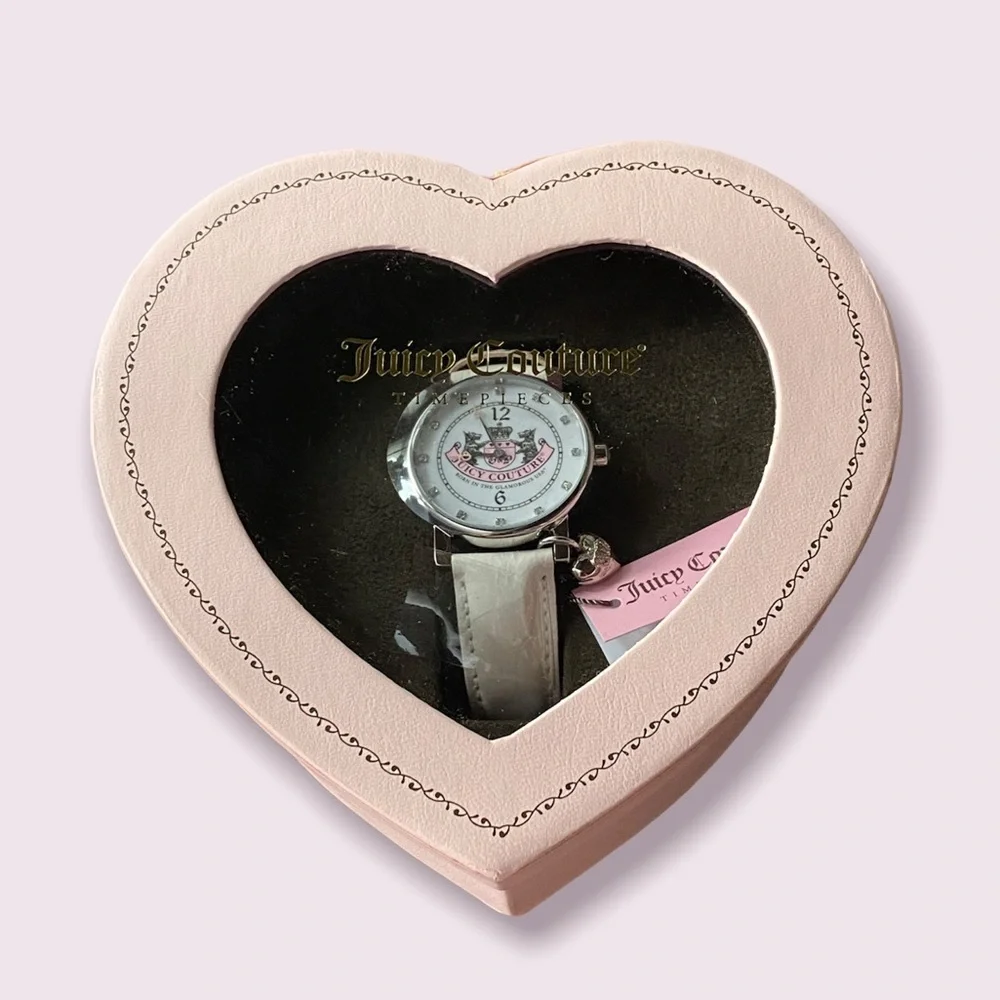 NWT Juicy Couture Watch Heart Box Pink couture coquette